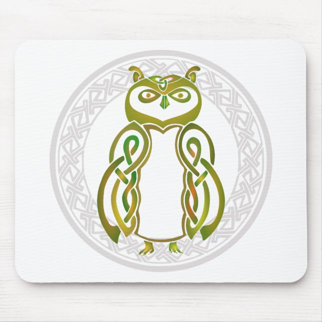 Celtic Owl Mouse Mat (Front)