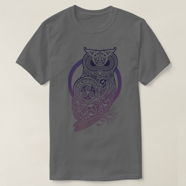 CELTIC OWLTShirt T-Shirt (Design Front)