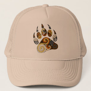 Celtic paw Bear Flag colours trucker hat