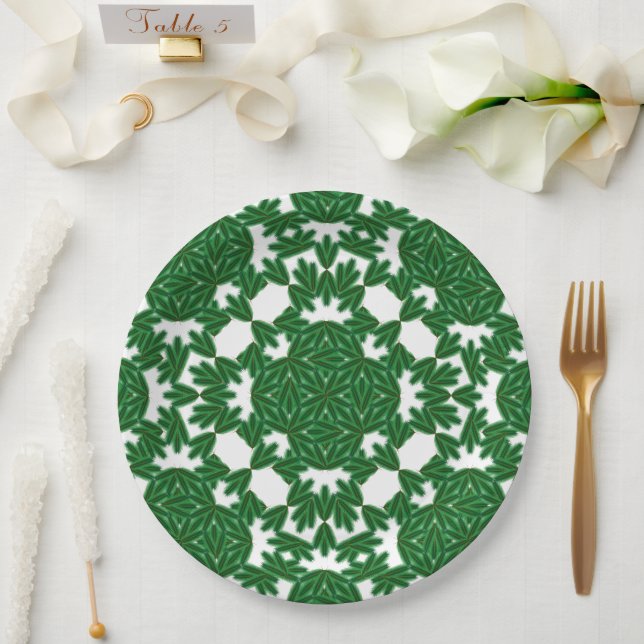 Celtic Pines 9" Paper Plate (Wedding)