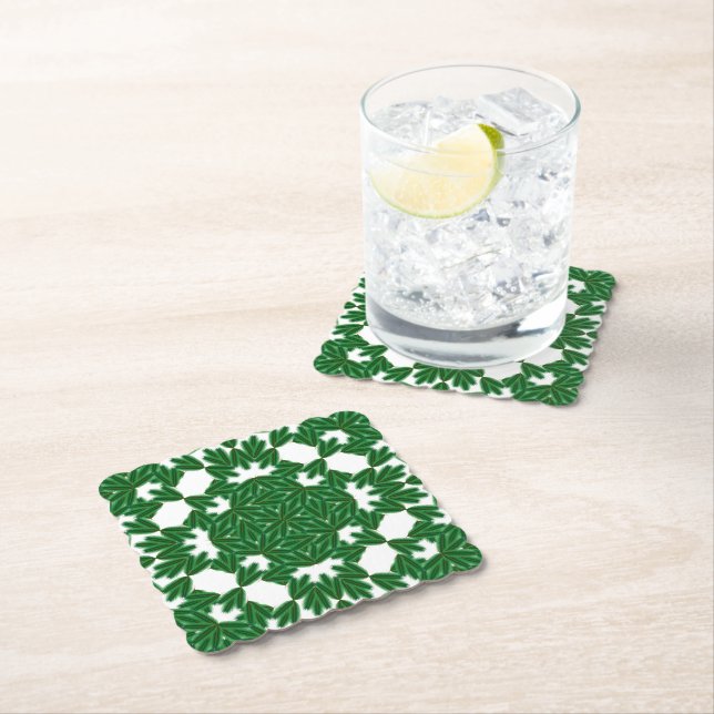 Celtic Pines Paper Coasters (Insitu)