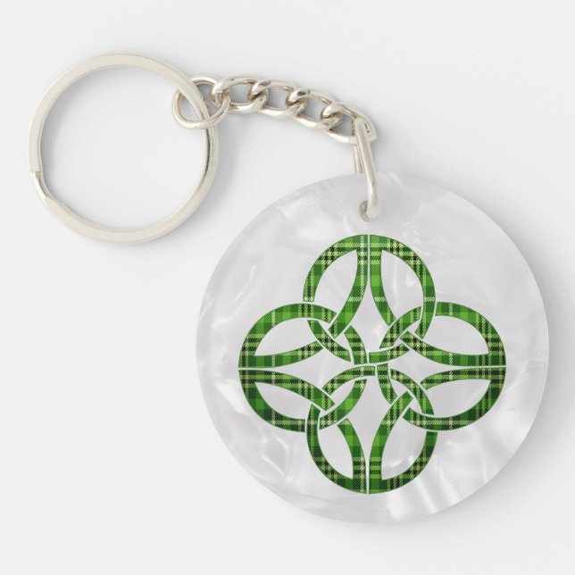 Celtic Plaid Knot Key Ring (Front)