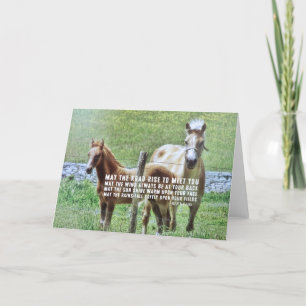 CELTIC PONIES Greeting Card