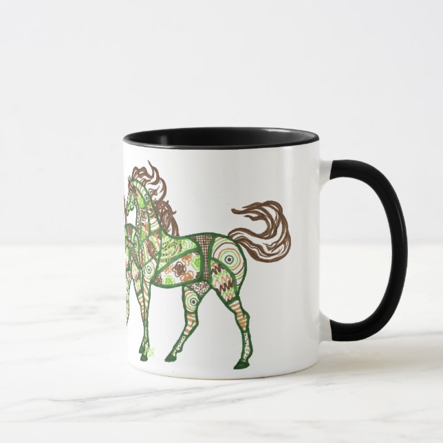 Celtic Prancing Horse Coffee Mug (Right)