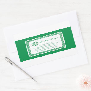 Celtic Prayer St. Patrick's Day Rectangular Sticker