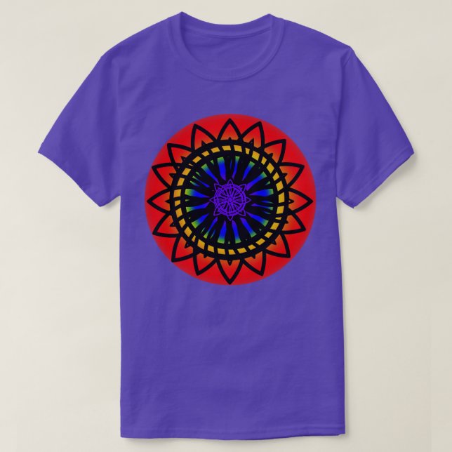 Celtic Rainbow Mandala T-Shirt (Design Front)
