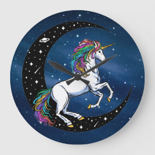 Celtic Rainbow Unicorn  Large Clock