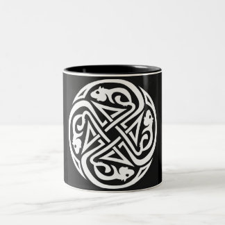 Celtic Rats Circle Two-Tone Coffee Mug