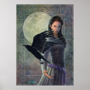 Celtic Raven Poster