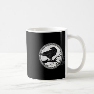 Celtic Raven Viking Wisdom Tattoo Art Coffee Mug