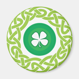 CELTIC RING with SHAMROCK Magnet