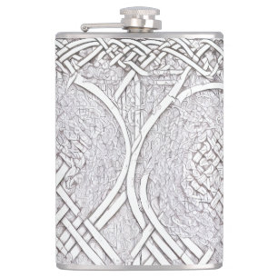 Celtic Rose A Hip Flask