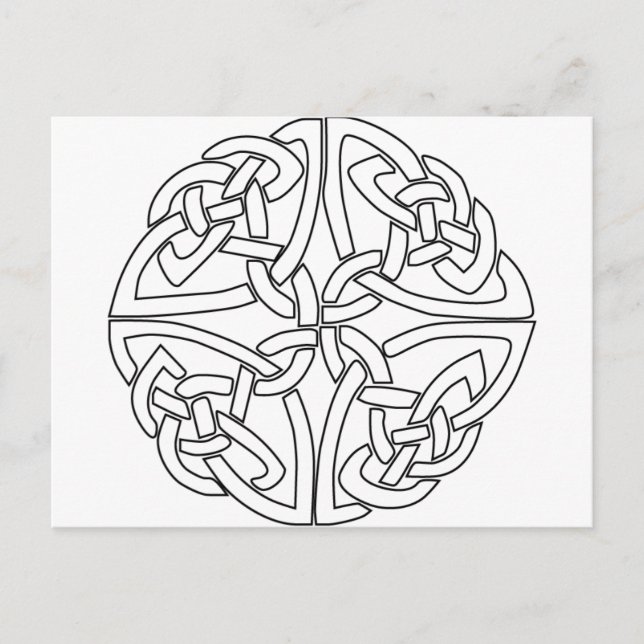 celtic rose postcard (Front)