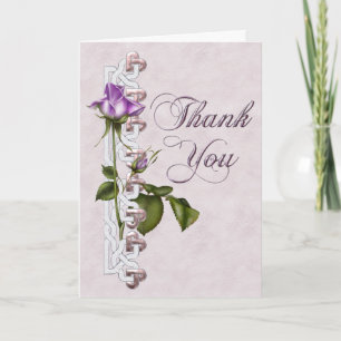 Celtic Rose Thank You Card