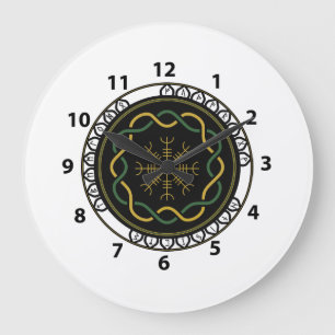 Celtic Runes 3 Wall Clock (Round)