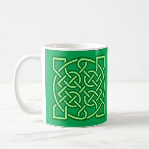 Celtic Sailor's Knot, Emerald and Lime Green   Coffee Mug