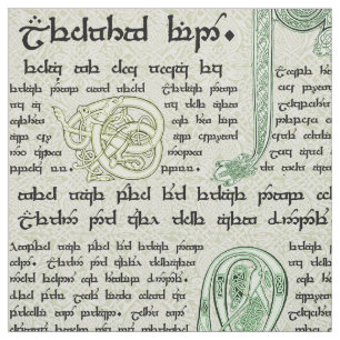 Celtic Sampler in Green Fabric