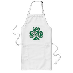 celtic shamrock apron