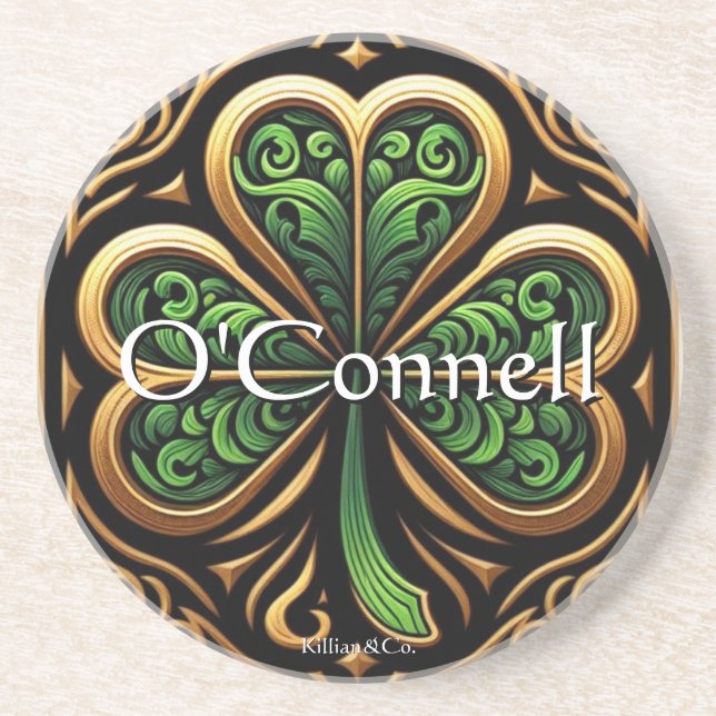 Celtic Shamrock Coaster  (Front)