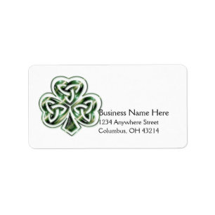 Celtic Shamrock Design 2 Address Labels 1