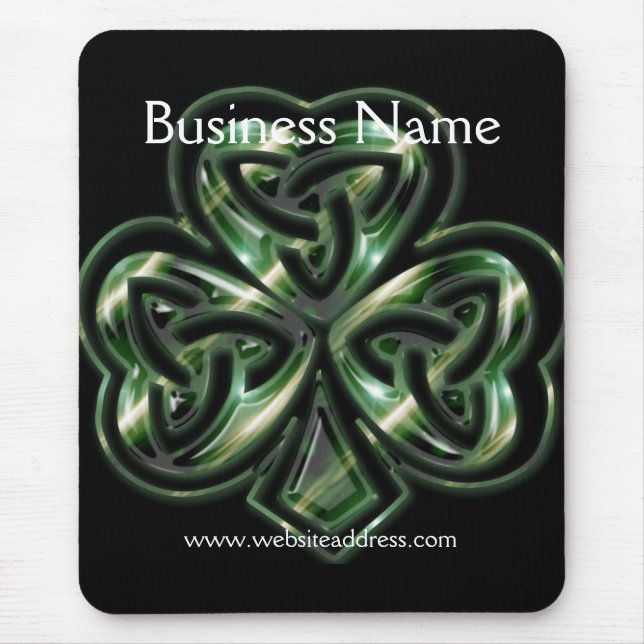 Celtic Shamrock Design 2 Mousepad (Front)