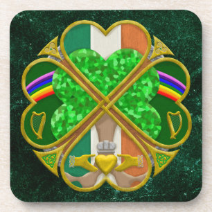 Celtic Shamrock Heritage Symbol Irish Inspired Coaster