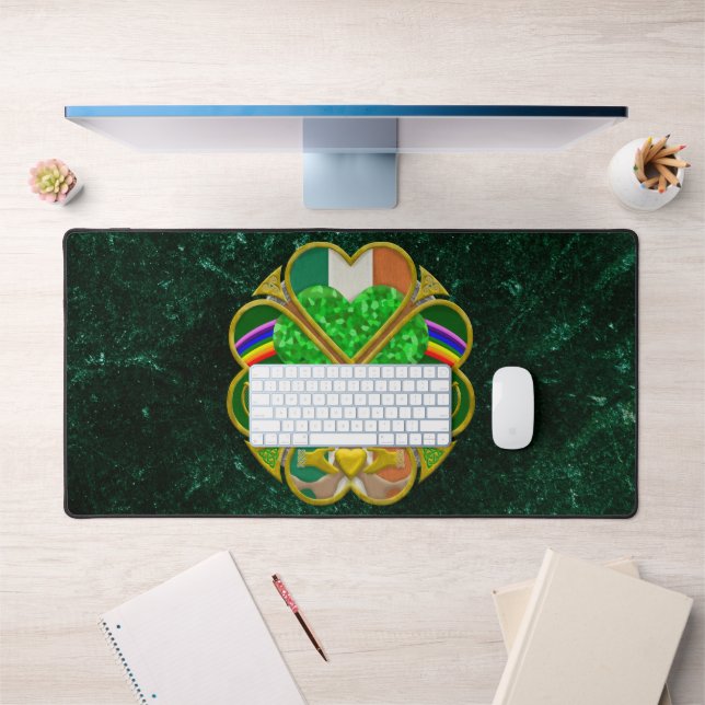 Celtic Shamrock Heritage Symbol Irish Inspired Desk Mat (Office 1)