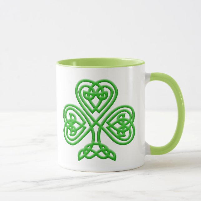 Celtic Shamrock Mug (Right)