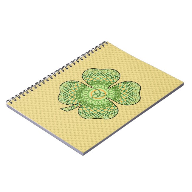 Celtic Shamrock Notebook (Left Side)