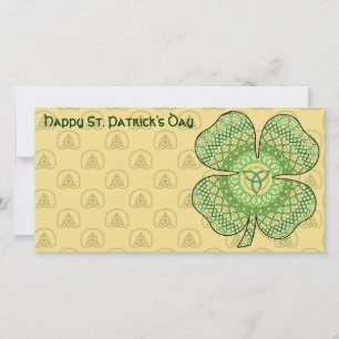 Celtic Shamrock Photo Card