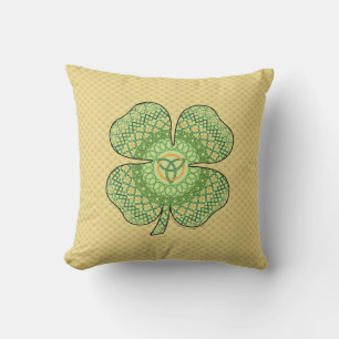Celtic Shamrock Pillow