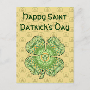 Celtic Shamrock Postcard