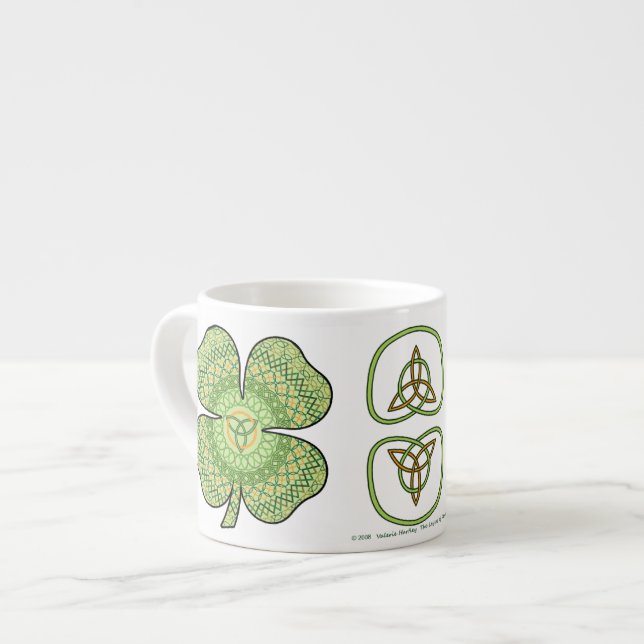 Celtic Shamrock Speciality Mug (Front Left)