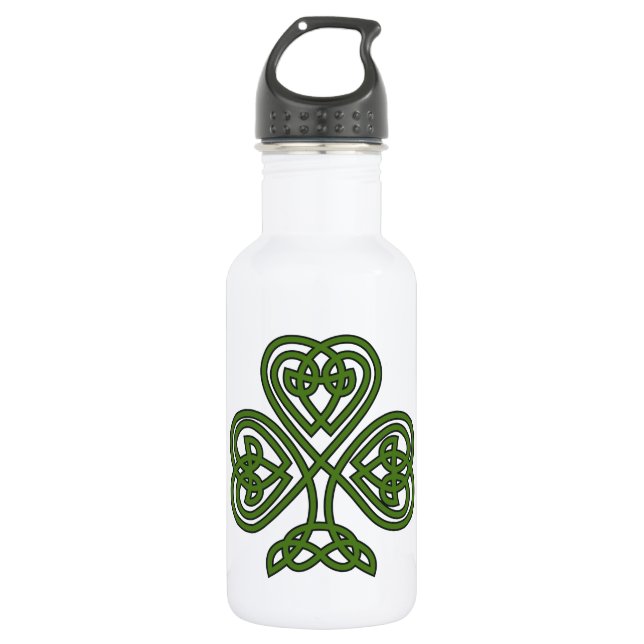 Celtic Shamrock - St Patricks Day 532 Ml Water Bottle (Front)