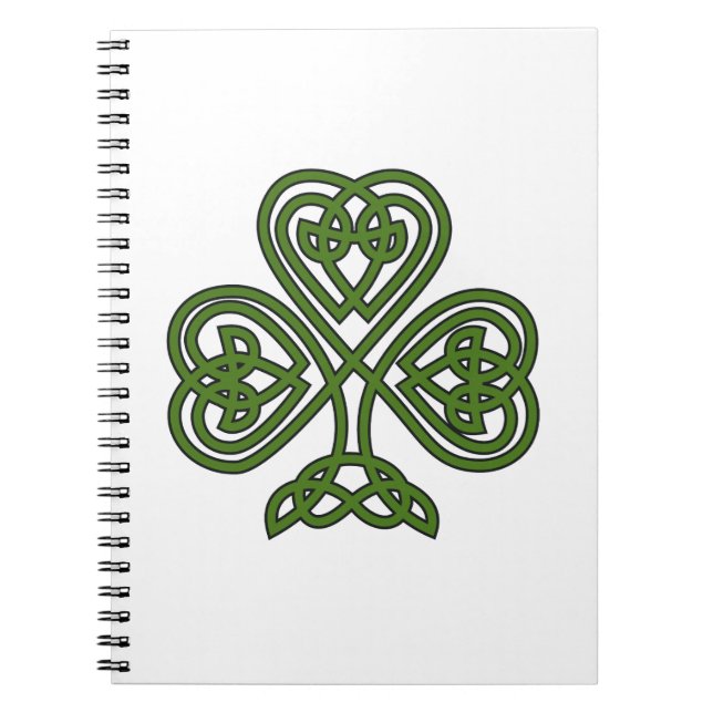 Celtic Shamrock - St Patricks Day Notebook (Front)