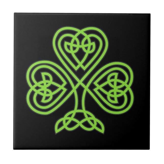Celtic Shamrock Tile (Front)