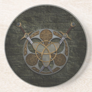 Celtic Shield And Swords Coaster