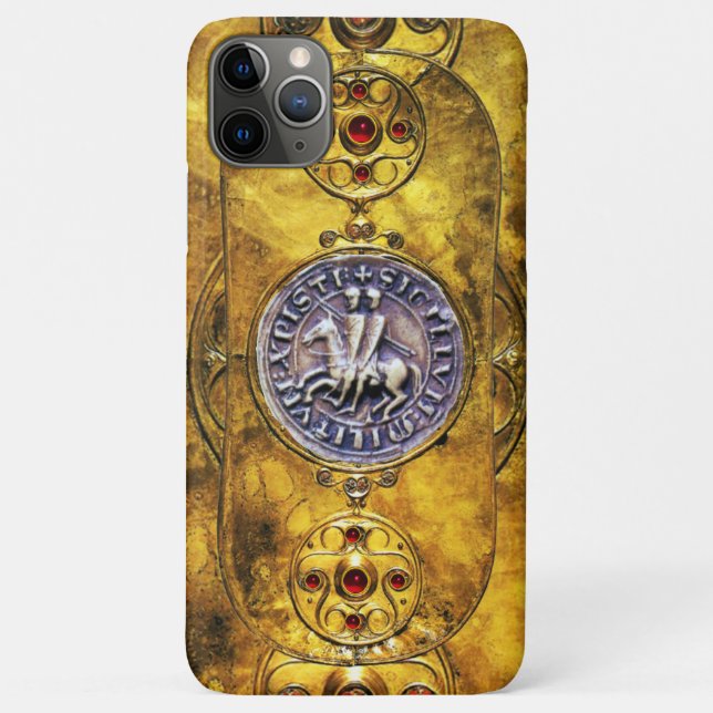 CELTIC SHIELD WITH SEAL OF THE KNIGHTS TEMPLAR Case-Mate iPhone CASE (Back)