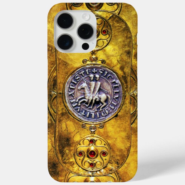 CELTIC SHIELD WITH SEAL OF THE KNIGHTS TEMPLAR Case-Mate iPhone CASE (Back)