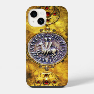 CELTIC SHIELD WITH SEAL OF THE KNIGHTS TEMPLAR iPhone 14 CASE