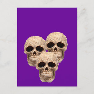 celtic skull postcard