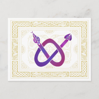 Celtic Snake Postcard