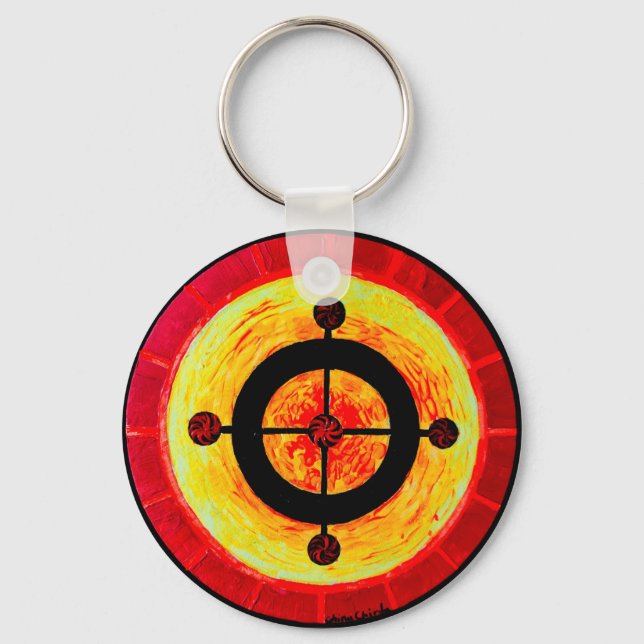 Celtic solar symbol key ring (Front)