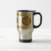 Celtic Spiral Art Mugs, Lughnasadh Design #2