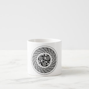 Celtic spiral espresso cup