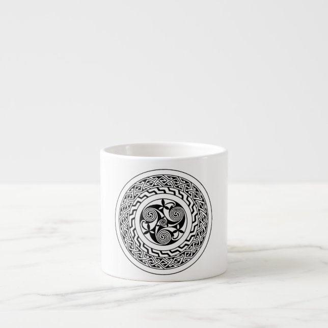 Celtic spiral espresso cup (Front)