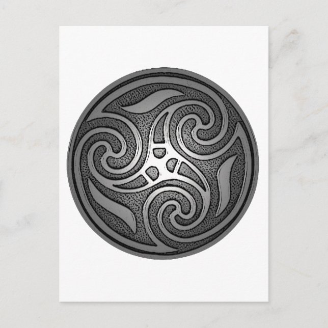 Celtic Spiral Postcard (Front)