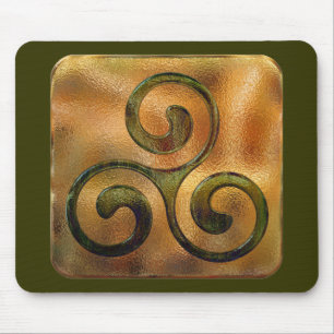 celtic spirals mouse mat