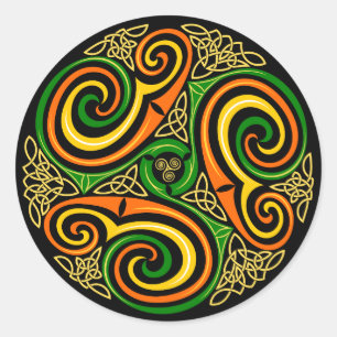 celtic spirals stickers