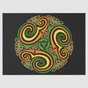 celtic spirals tissue paper